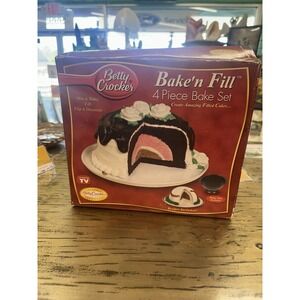 Betty Crocker Bake'n Fill 4 pc Bake Set, Box, Recipes, Instr, 2005 As Seen on TV